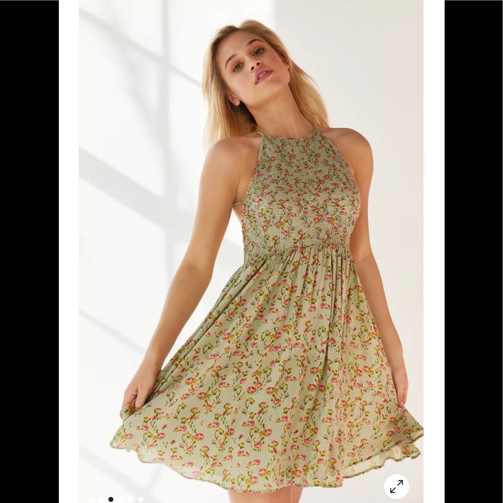 Kimchi Blue Verlina Smocked Bodice Mini Dress
